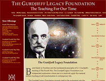 Tablet Screenshot of gurdjiefflegacy.org